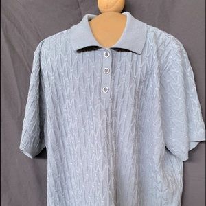 Periwinkle Button Front Sweater